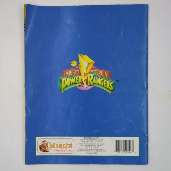 VTG Mighty Morphin Power Rangers 1994 Sticker Activity Book Merlin Collectibles - Picture 4 of 4